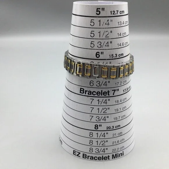 Gucci Watch Women 24mm Silver Gold Two Tone Date 9000L New Battery 6.5" - Picture 9 of 11